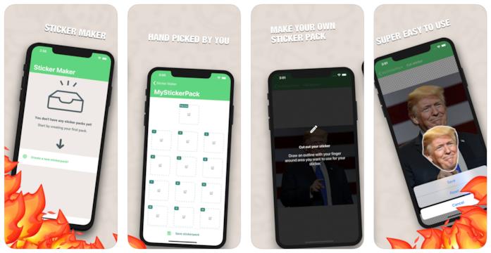 L'app Sticker Maker per iOS e Android Screen dell'applicazione Sticker Maker per creare adesivi per WhatsApp