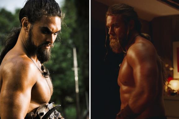 Khal Drogo di Game of Thrones e il guerriero immaginato da Kat in Euphoria 