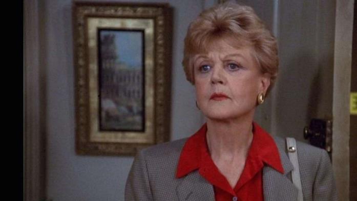 Un mezzo busto di Angela Lansbury nei panni di Jessica Fletcher