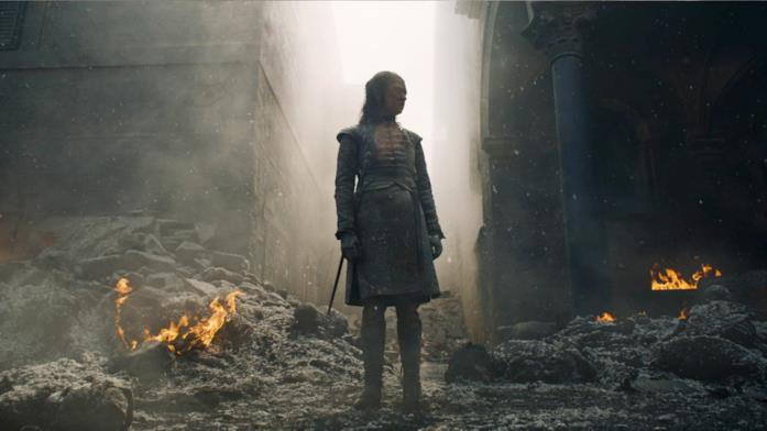 GoT 8x05: Arya GoT 8x05: Arya tra le rovine della Capitale