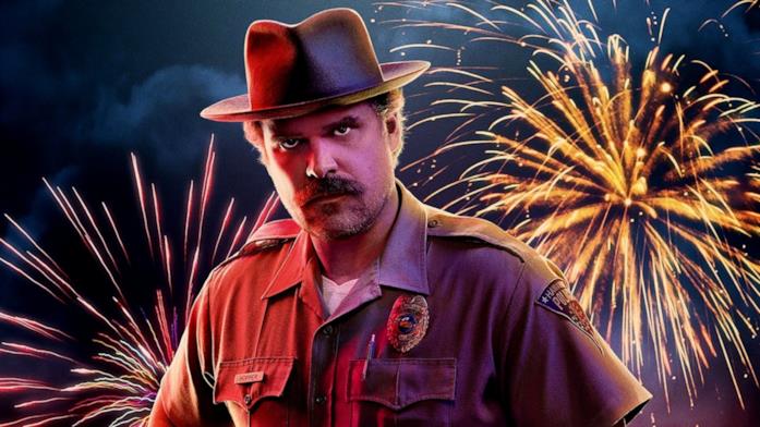 Primo piano di David Harbour