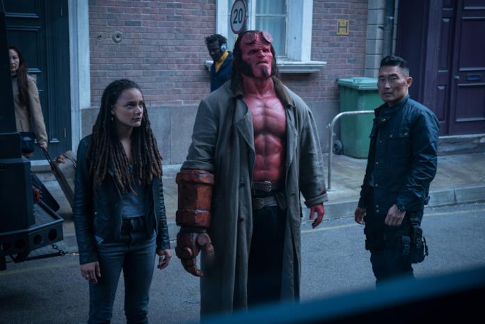 Il trio di Hellboy Il trio di Hellboy in una scena del film