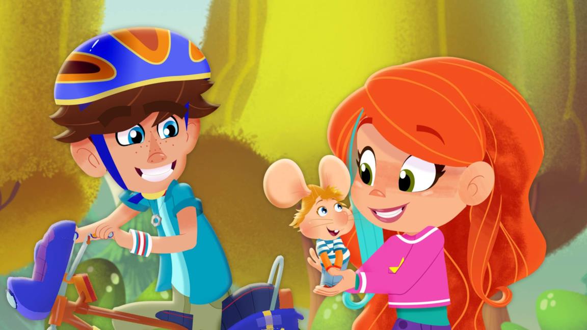 Una scena della nuova serie Topo Gigio