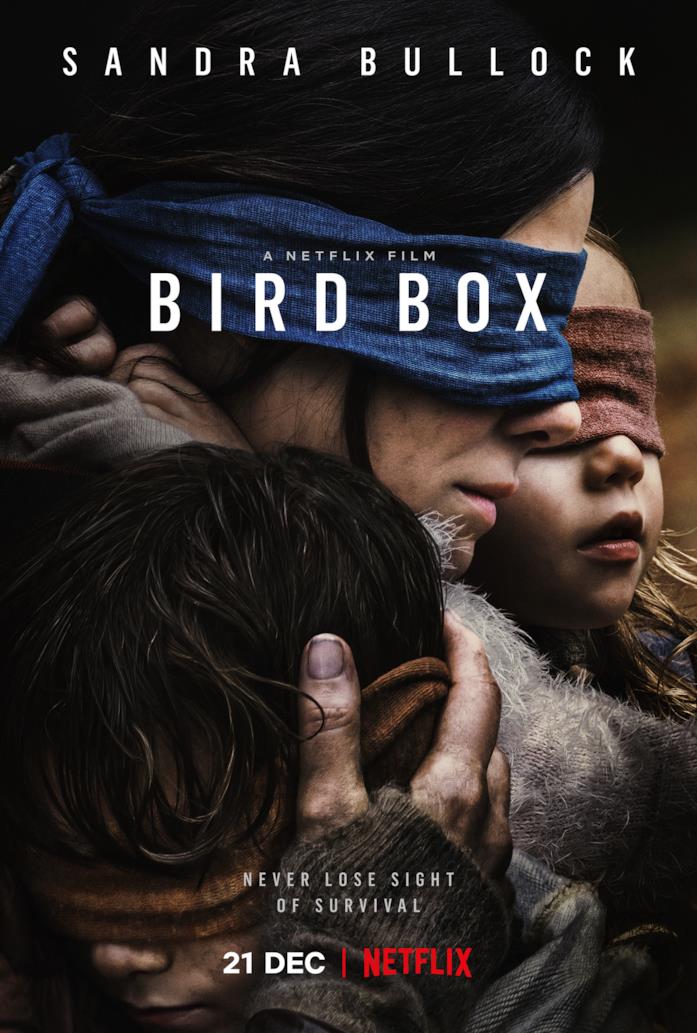 Bird Box: movie poster Il poster coi protagonisti di Bird Box