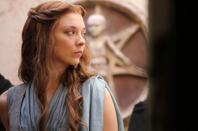 L'attrice Natalie Dormer in Game of Thrones