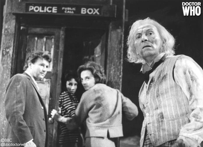 William Hartnell, il Primo Dottore Il Primo Dottore di Doctor Who coi suoi compagni