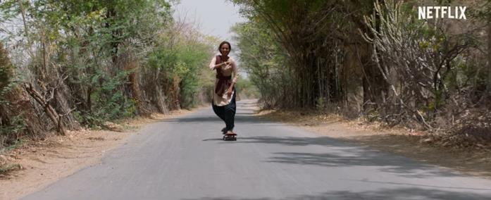 Prerna Bhil ama lo skateboard Rachel Sanchita Gupta in Skater Girl
