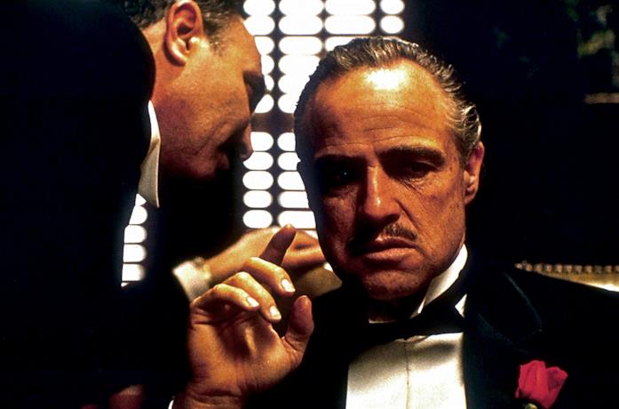 Marlon Brando è don Vito Corleone ne Il padrino
