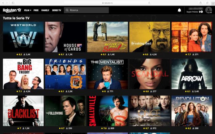 Ancre Breaking Bad e Friends tra le serie TV disponibili su Rakuten TV La sezione Serie TV di Rakuten TV