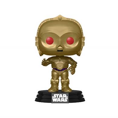 Funko- Pop Chrome Star Wars The Rise of Skywalker:-C-3PO Figura da Collezione, Multicolore, 48222