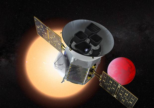 Rappresentazione del telescopio spaziale TESS della NASA