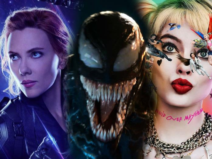 Black Widow, Venom e Birds of Prey