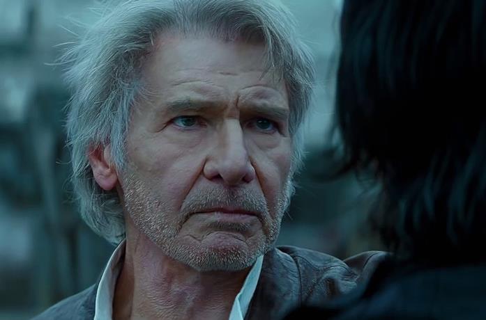 Il primo piano di Harrison Ford nel cameo in L'ascesa di Skywalker