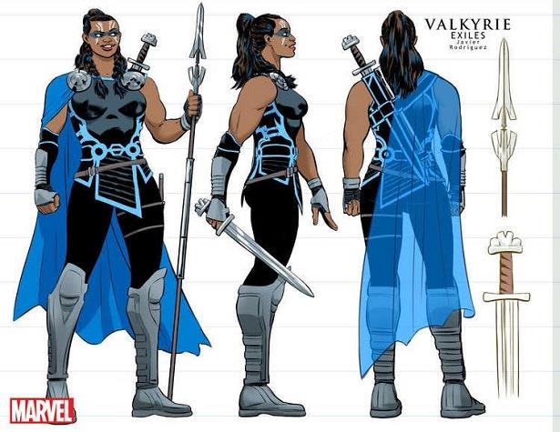 Il look della Valchiria di Thor: Ragnarok nei comics Il look della Valchiria di Thor: Ragnarok nella nuova run degli Exiles