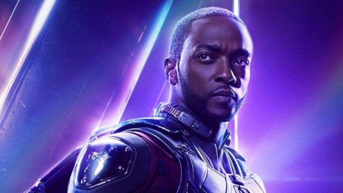 Sam Wilson breve storia di un uomo senza superpoteri Sam Wilson nel poster a sfondo viola
