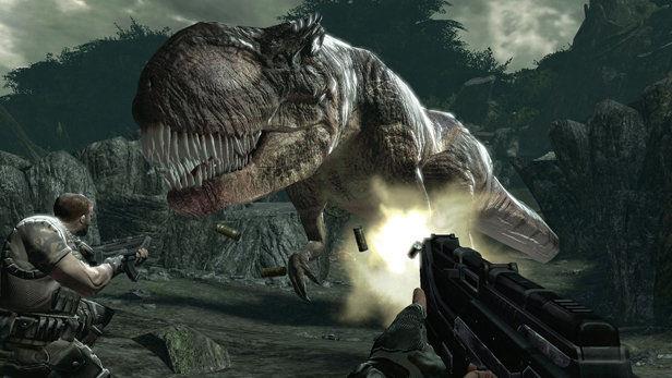 Turok ritorna e cambia pelle: i dinosauri ora sono adorabili Un'immagine di gioco da Turok (2008)
