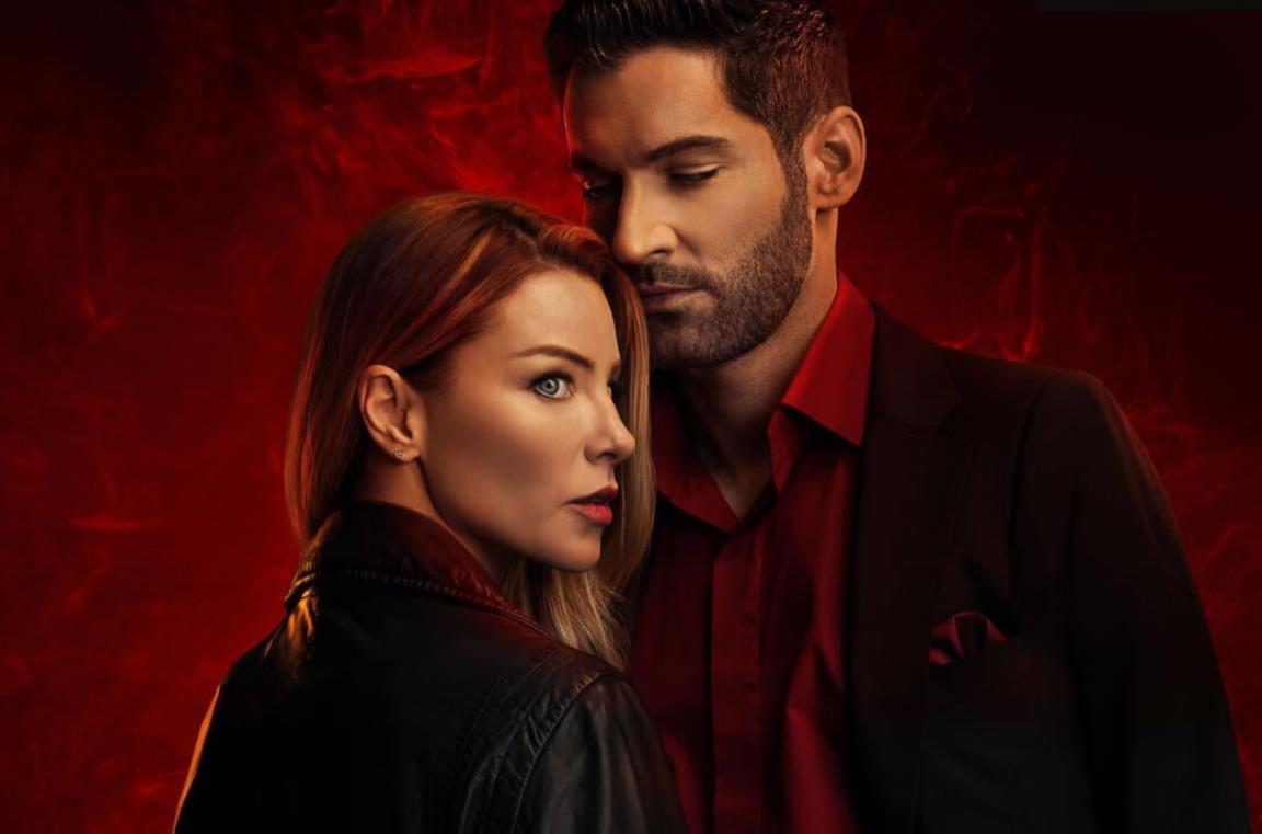 Chloe e Lucifer di profilo