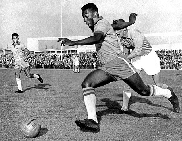 Pelè Pelè in azione in Svezia