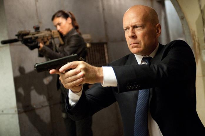 Una scena di G.I. Joe - La vendetta Bruce Wills e Adrianne Palicki