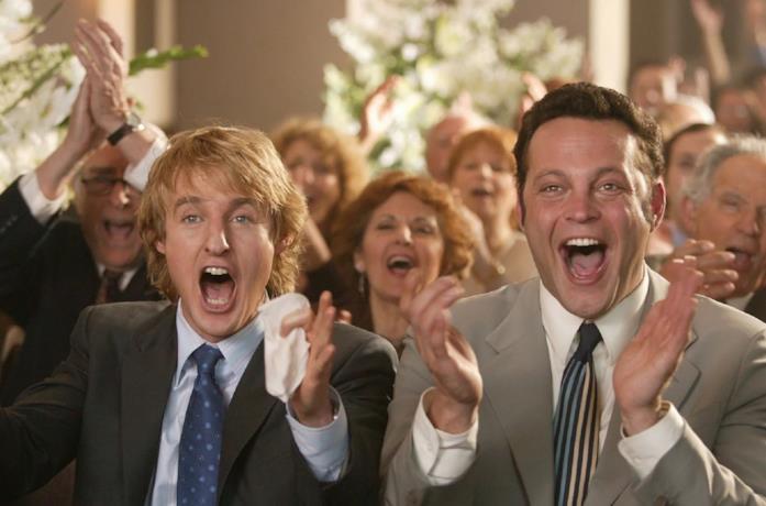 Owen Wilson e Vince Vaughn in una scena del film Wedding Crashers