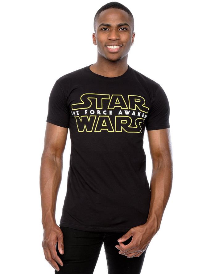 Star Wars Uomo The Force Awakens con logo Maglietta Star Wars Uomo The Force Awakens