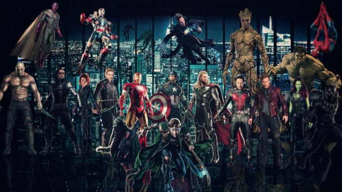 Gli eroi Marvel riuniti Gli eroi Marvel riuniti in una foto
