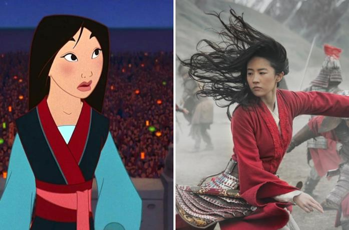 Mulan in versione animata e live-action