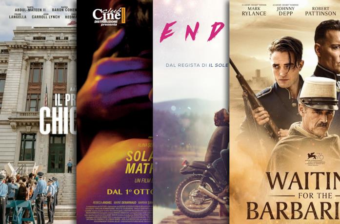I poster di Il processo ai Chicago 7, Sola al mio matrimonio, Endless, Waiting for the Barbarians