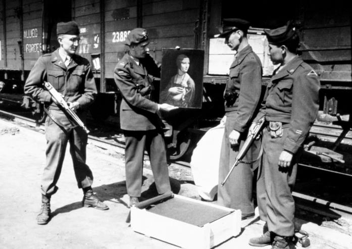 I veri Monuments Men Alcuni membri dei Monuments Men