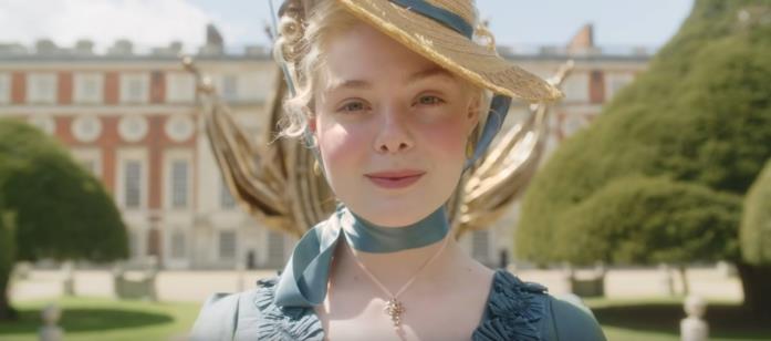 Caterina conquista il trono di Russia Primo piano di Elle Fanning in The Great