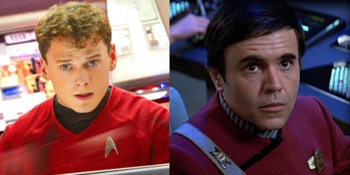 Il personaggio di Pavel Chekov e i suoi interpreti Anton Yelchin e Walter Koenig in Star Trek