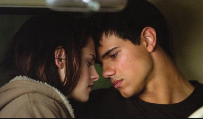 Una scena di Jacob e Bella in Twilight