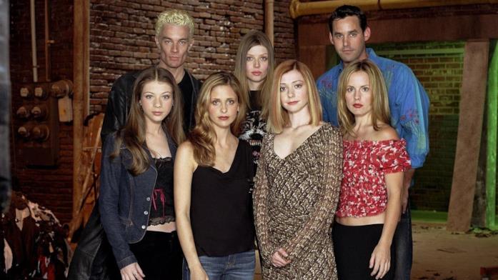 Alcuni degli attori del cast di Buffy, tra cui Nicholas Brendon Alcuni degli attori del cast di Buffy