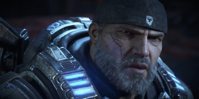 Niente Bautista per il film di Gears of War: l'amarezza dell'attore Marcus Fenix in uno screenshot da Gears of War 4