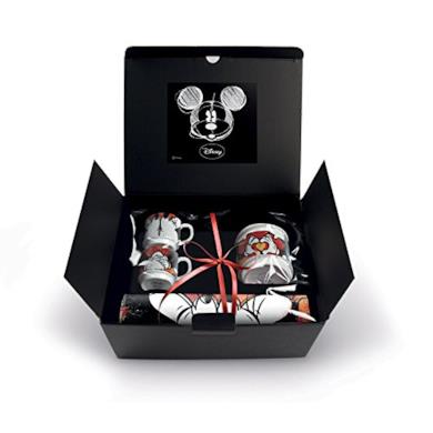 Egan WMSET/19 Set Tazze Caffe Sweet Love, Zuccheriera e Tovaglietta, Porcellana, Rossa, 4 unità