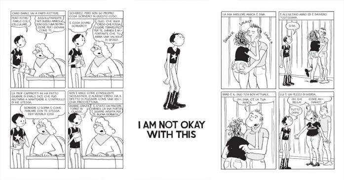 I am not okay with this fumetto I am not okay with this, le scene riprese dal fumetto