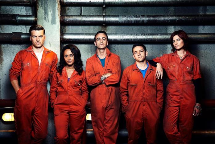 Il nuovo cast di Misfits dalla quarta stagione Alex, Jess, Rudy, Finn e Abbey