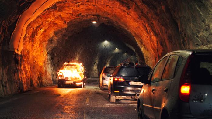 Una scena del film The Tunnel - Trappola nel buio