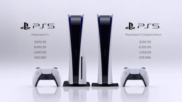 PlayStation 5, dal 19 novembre in Italia A sinistra PlayStation 5, a destra PlayStation 5 Digital Edition