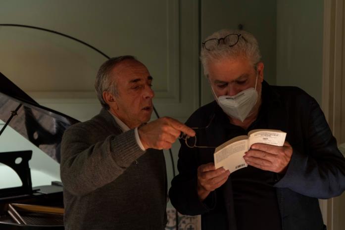 Silvio Orlando e Roberto Andò, insieme sul set de Il bambino nascosto Silvio Orlando e Roberto Andò
