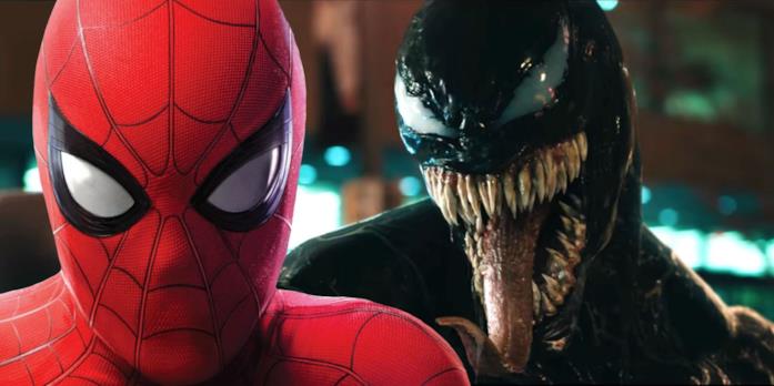 Spider-Man potrebbe esordire nel SUMC nel 2020, in Venom 2 Spider-Man (Tom Holland) a sinistra e Venom (Tom Hardy) a destra