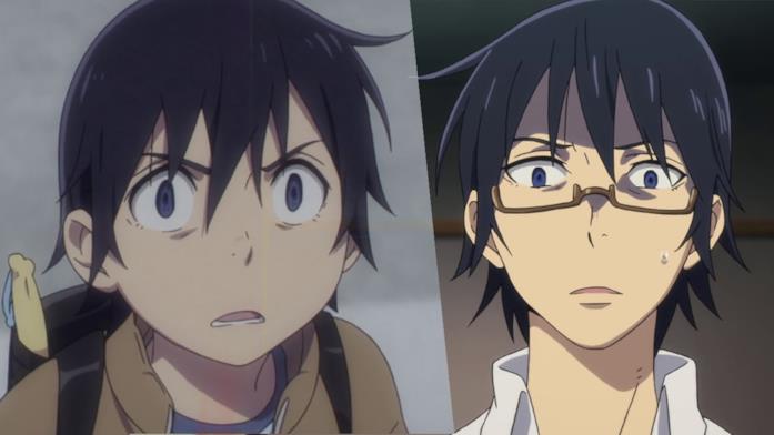 Erased finale Erased Satoru adulto e bambino