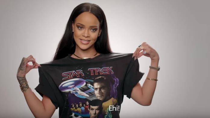 Rihanna è una trekker Rihanna appare in una featurette di Star Trek Beyond