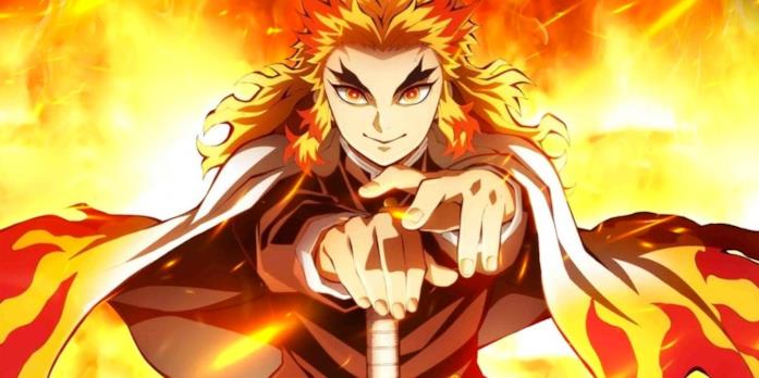 Kyojuro Rengoku di Demon Slayer Il pilastro della fiamma