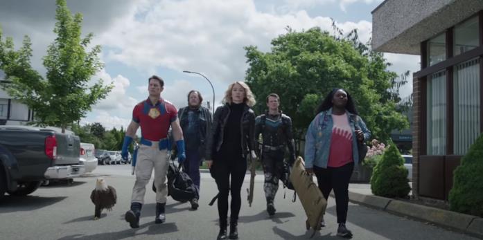 Peacemaker: il teaser trailer Il team di Peacemaker con anche l'aquila
