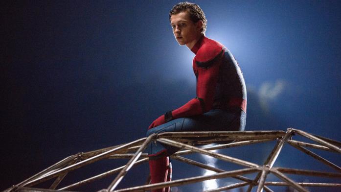 Tom Holland in una scena di Spider-Man: Homecoming