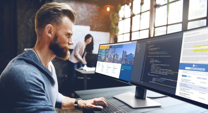 Immagine promozionale del monitor di Dell da 49"