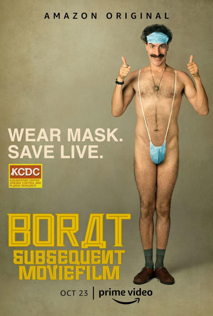Borat, il poster del sequel in uscita il 23 ottobre Borat 2, il poster del film
