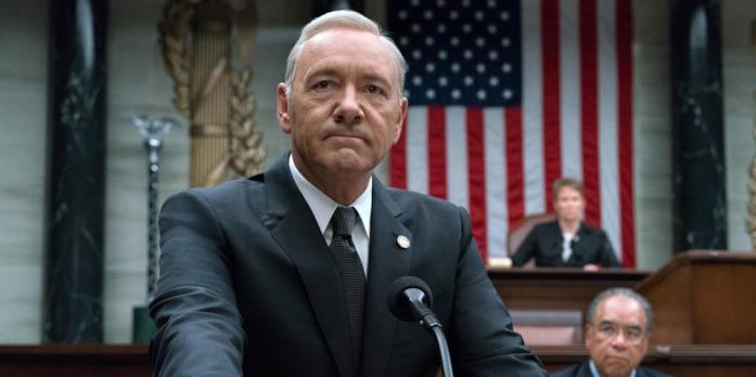 Kevin Spacey nei panni di Frank Underwood Kevin Spacey