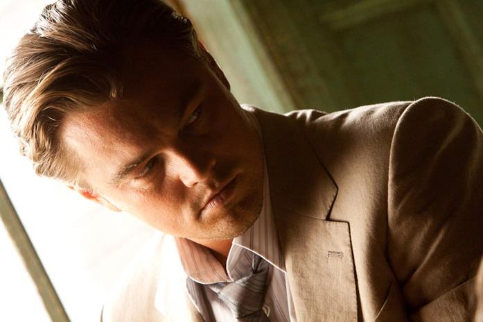 Un primo piano di Leonardo DiCaprio in Inception
